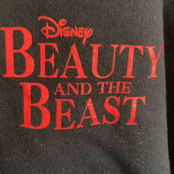 Disney beauty and the beast black hoodie XL - Picture 3 of 4